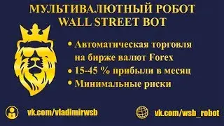 Презентация форекс робота Wall Street Bot (WSB)