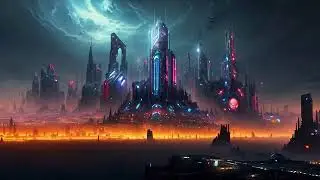 Free Stock Videos - a cuberpunk sci fi futuristic dark city