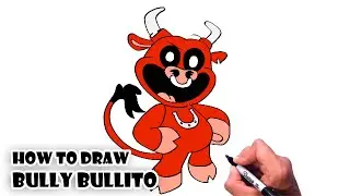 How to Draw Bully Bullito | Fanmade Smiling Critters - Poppy Playtime