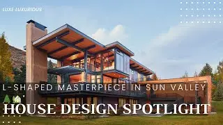 Modern L-Shaped House Design Blends Seamlessly with Sun Valley Landscape is luxury masterpiece