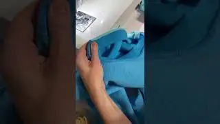 Обработка горловины трикотажной лентой✂️