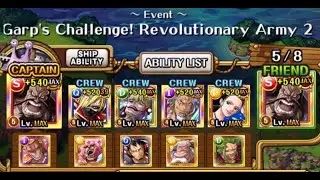 vs Kaido blows away Revo 2! OPTC Garp Challenge Revolutionary 2 vs Kaido vs x2