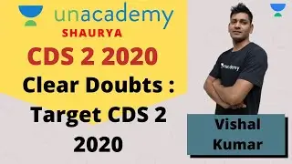 CDS 2 2020 Preparation | How to Crack CDS 2 2020 | Strategy to Crack by Vishal Kumar