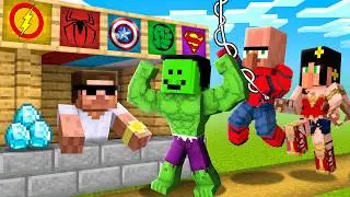 We Opened a SUPERHERO SHOP in Minecraft!