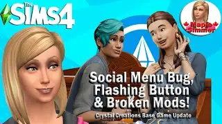 Social Menu Bug, Flashing Shopping Cart & Broken Mods! (Sims 4 News)