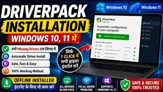 How to Driverpack install windows 10, 11 || Driver All Windows || Driverpack solution 2024