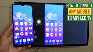 how to connect mobile to Tv how to use screen mirroring on android smart led tv connect to mobile