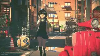 Ria Chan In Summer Street Walk (8K UHD) (Unity) (RealToon HDRP - Ray Tracing)