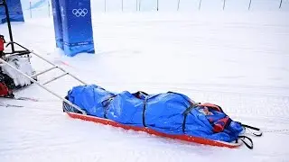 Australian snowboarder Belle Brockhoff in painful crash during Winter Olympics team event