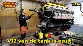 De motor is eruit! 
