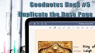 Goodnotes Hack No.05 Duplicate the Base Page