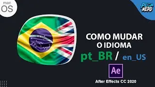 Como mudar idioma do PORTUGUÊS para o INGLÊS - Adobe After Effects CC 2021 (macOS)