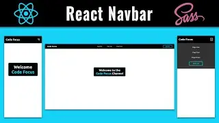 React + SASS Navbar Component | Fully Responsive | ReactJS Project Tutorial