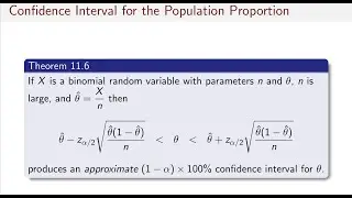 CI for Population Proportion