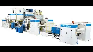 PE COATING MACHINEHUILONG #extrusionline #coatingmachine #Chinamachine LAMINATION MACHINE