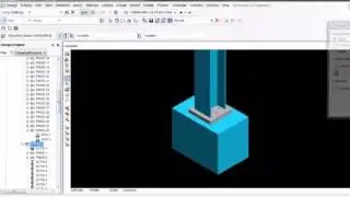 How to add base plate and concrete section in pdms