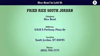 Top 10 Rice Bowl In Lehi Ut