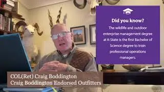Kansas State School of Agriculture | Bachelors of Science Wildlife and Outdoor Enterprise Management