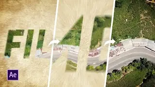 Text Zoom Transition in Adobe After Effects Tutorial - Cool for intro's!