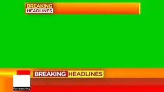 Breaking News Green Screen Template