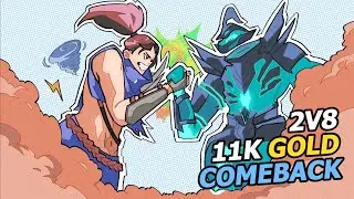 YASUO + HECARIM = 2V8, 11K GOLD COMEBACK