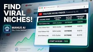 Build Your Own YouTube Niche Finder Extension with AI! (Free & No-Code)