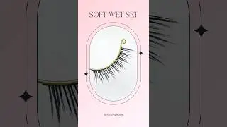 Soft Wet #lashextensions Look | #lashtutorial #shorts