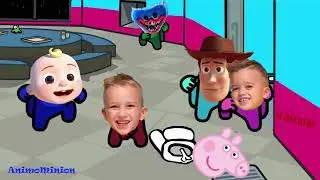 Vlad and Niki kills Peppa Pig Among Us distraction dance Dragosdintea animation