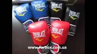 Everlast боксерские перчатки PU видеообзор магазина Forbox