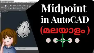 Midpoint in Autocad#malayalam #study