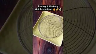 Peeling Mashing Hot Potato #thebakingfairy #shorts #yt #hack