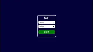 How To Create A Login Page Using HTML And CSS Only !