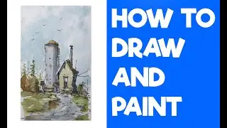 A QUICK REAL-TIME SKETCH IN WATERCOLOR AND PEN By Nil Rocha