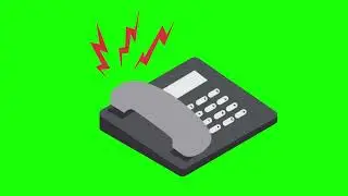 Green Screen:  Telephone Ringing Animation:  No Copyrights