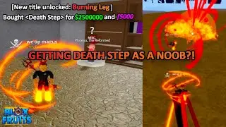 Noob gets Death Step | Blox Fruits | Roblox