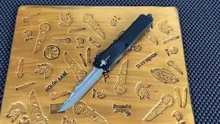 Marfione Custom Combat Troodon Interceptor Blue Ringed Accents Mirror Polish M390