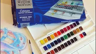 Распаковка и обзор акварели Винзор и Ньютон Winsor & Newton Cotman. Сравнение с акварелью Белые Ночи