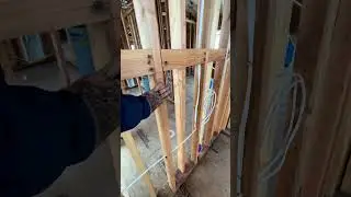 Framing detail to reduce sound room to room! #construction