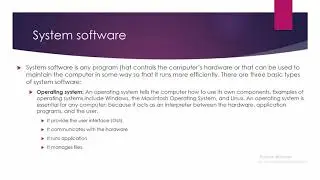 Software and its types
