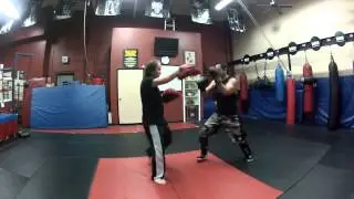 Sensei Benny Urquidez lesson on defending low outside and inside sweeps with Sensei Ash