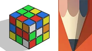 How to create a Rubiks Cube with Autodesk Sketchbook Mobile