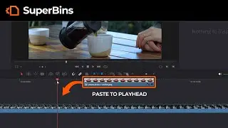 SuperBins Paste To Playhead for Davinci Resolve Studio
