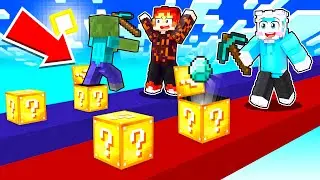 EXTREME MINECRAFT LUCKY BLOCK RACE!!