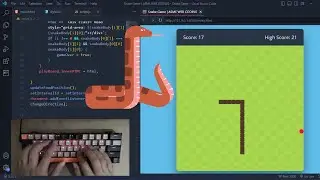 ASMR Programming - Coding a Snake Game - No Talking
