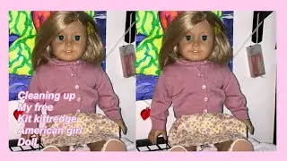 Cleaning my kit kittredge american girl doll💗🧚🏻