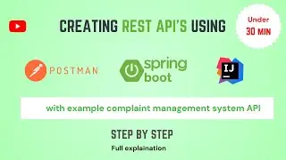 Creating REST API using spring boot | How to create REST API in Springboot with IntelliJ IDE