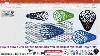 How to draw a CNT Carbon Nanotubes with the help of Microsoft PowerPoint