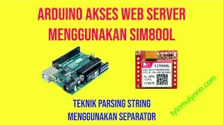 Arduino IoT dengan SIM800L AT-COMMAND GPRS