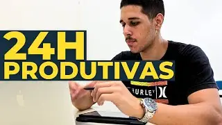 24 Horas na Minha Rotina Produtiva: Estudos, Trabalho, Treino e Bastidores da Minha Vida