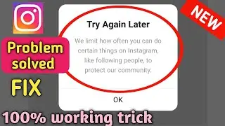 How To Fix Try Again Later in Instagram 2021 | Instagram Try Again Later Problem 